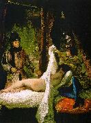 Eugene Delacroix Louis d'Orleans Showing his Mistress oil painting on canvas